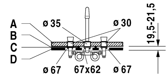 Duravit DuraStyle - umivaonik podgradni 450*335 mm-3