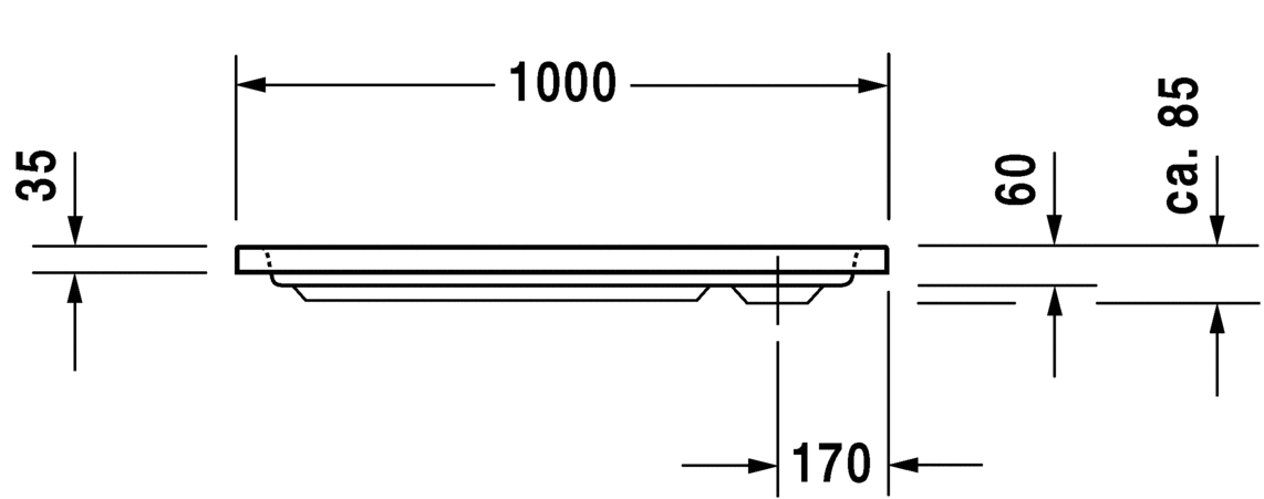 Duravit D-Code - tuš kada 100x70 (acrylic) sifon fi90-2