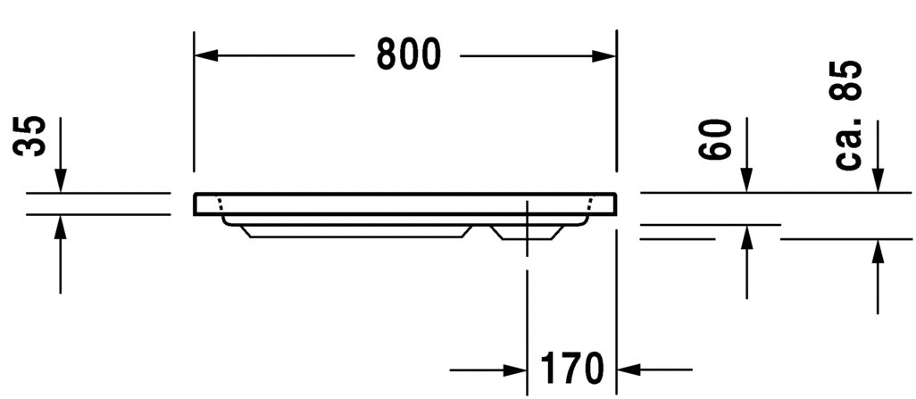Duravit D-Code - tuš kada 80x80 (acrylic) sifon fi90, antislip-2