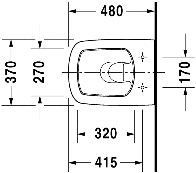 Duravit DuraStyle - wc školjka viseća 370x480, compact-1
