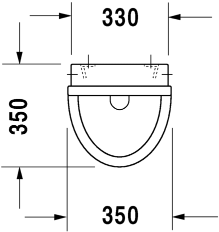 Duravit Starck 3 - pisoar (stražnji dovod vode - priključak 1/2" - 242.040.00.1)-1