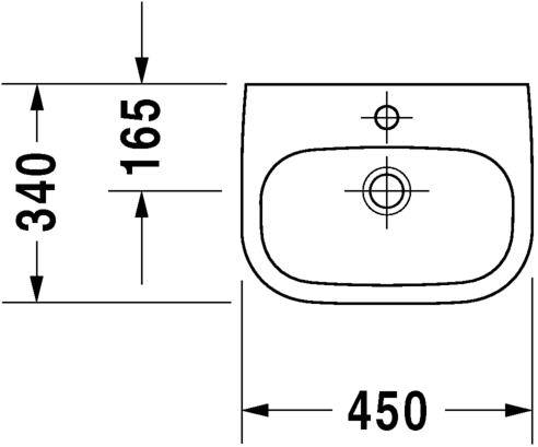 Duravit D-Code - umivaonik 450x340-1