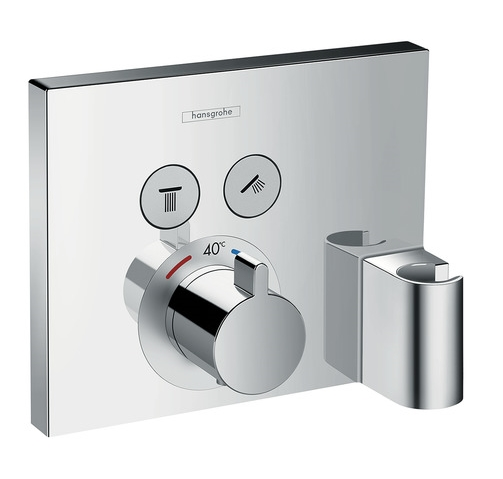 Hansgrohe Select - termostatska mješalica za dva izljeva,sa držačem tuša, podžb.-0