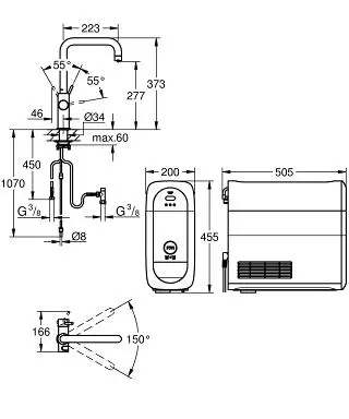Grohe Blue Home Starter Kit - miješalica za sudoper sa filterom U izljev-1