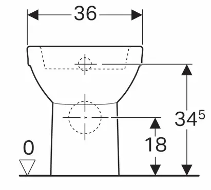 Geberit CER Selnova - podna WC školjka, u ravnini sa zidom-3