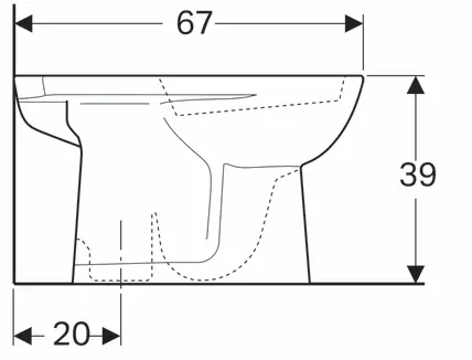 Geberit CER Selnova - podna WC školjka simplon za monoblok-4