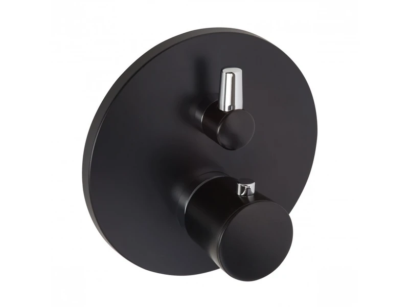 Kludi Balance - maska podžbukne termostatske miješalice za tuš, crna mat-0