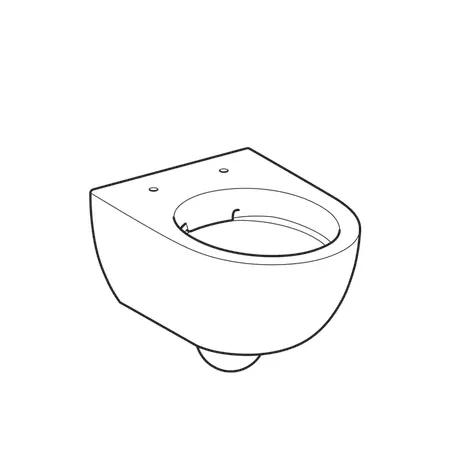 Geberit CER Selnova Compact - wc viseći, ovalni, 49 cm, Rimfree, zatvorene forme-1