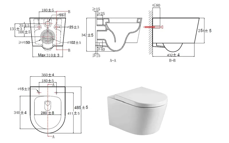 Swiss aqua technologies - Brevis WC viseći, rim-ex, sa SoftClose sjedalom-5
