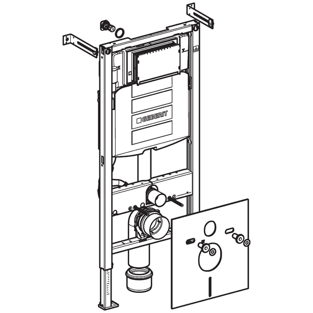 Geberit - Duofix Sigma element za viseći WC s vodokotlićem-1