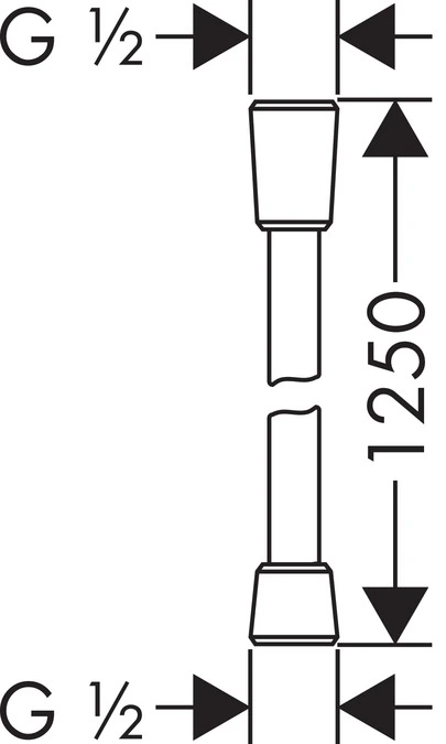 Hansgrohe - tuš crijevo Isiflex 1,25m (chrome)-1