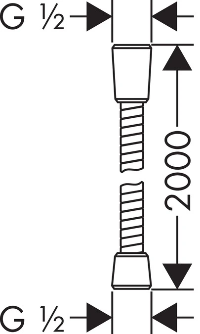 Hansgrohe - tuš crijevo Sensoflex 2,00m (chrome)-1