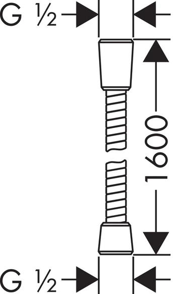 Hansgrohe - tuš crijevo Sensoflex 1,60m (Chrom)-1