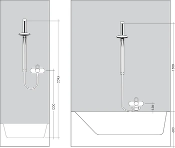 Hansgrohe - tuš garnitura Raindance Select 150/Unica'S set, 95cm (crom/bijelo)-3