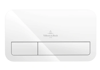 Villeroy&Boch ViConnect - tipka za vodokotlić četvrtasta, bijela-1
