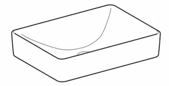 Geberit CER VariForm - nadpultni umivaonik, pravokutni: B=55cm, T=40cm-4