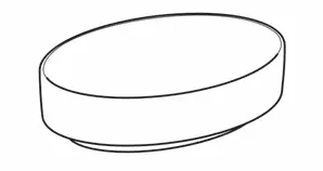 Geberit CER VariForm - nadpultni umivaonik, ovalni 55x40cm, bez preljeva-4