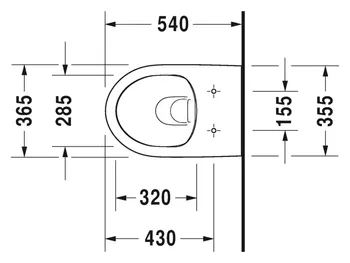 Duravit No.1 - wc školjka viseća rimless + wc sjedalo softclose-2