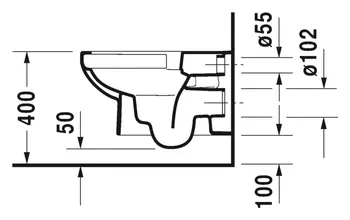 Duravit No.1 - wc školjka viseća rimless + wc sjedalo softclose-3