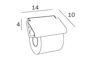 Inda Export - držač wc papira sa poklopcem-1