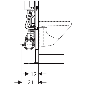 Geberit - Duofix Sigma element za viseći WC s vodokotlićem 112cm namjest po vis-4